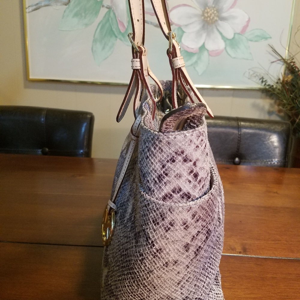 Michael Kors Jet Set Python Snake Leather Handbag - image 3